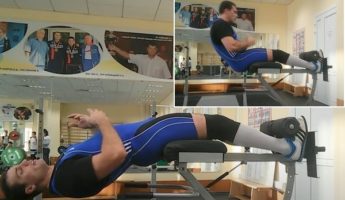 Скручивания на римском стуле